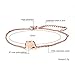 Stainless Steel Heart Anklets Bracelet Foot Chain Jewelry,Rose Gold Plated,Nickel Free 8.7