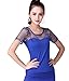 ZLTdream Belly Waltz Rumba Cha Cha Ballroom Dance Short Sleeve Top