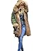 Aofur Womens Hooded Faux Fur Lined Warm Coats Parkas Anoraks Outwear Winter Long Jackets