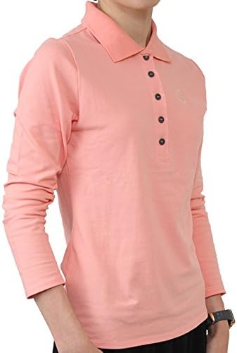 ChanzeePK Long-Sleeved Cotton Rayon Polo Tee Shirts: Women Shirts and Blouses