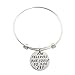 ALoveSoul ''She Believed She Could So She Did'' Inspirational Expandable Bangle Bracelet