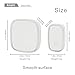 Aogek Wireless Doorbell Kit, 1 Remote Push Button and 1 Door Chime, Operating at over 1000-Feet Range with 36 Chimes, 4-Level Adjustable Volume, White-Silver