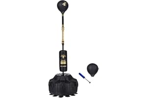 Speed Bags Reflex Ball Cobra Bag Boxing Bag Punch Bag Stand Height Adjustable from 145-180 Cm for Teenagers & Adults & Kids (