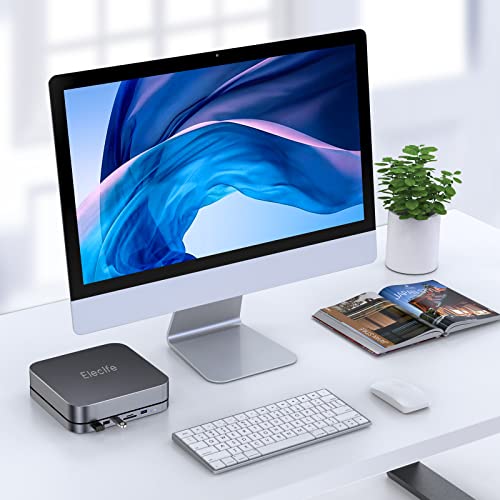 USBC Hub with Hard Drive Enclosure for Mac Mini M1, Type C Docking