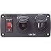 Below Deck Charging Panel - 2.1A Dual USB Charger & 12V Socket
