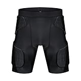 TUOY Men's Padded Compression Shorts 5-Pad Football Girdle Hip Thigh Protector