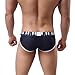 Men's Underwear,Neartime Thin Boxers Light Men Shorts Briefs Musical Note Type (L, Dark Blue)