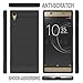 Wtiaw for:Sony Xperia XA1 Ultra Case,Sony Xperia XA1 Ultra Dual Case, [TPU+PC Material] [Brushed Metal Texture] Hybrid Dual Layer Defender Case for Sony Xperia XA1 Ultra-CL Black