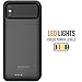 iPhone X/XS Battery Case, Alpatronix BX10 5.8-inch 4000mAh Slim Rechargeable Extended Protective Portable External Backup Charger Case Charging Cover for iPhone X, XS Juice Bank Power Pack - Black