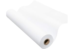 UDAREIT White Drawing Paper Roll 12"×1181" Large Art Easel Paper Roll for Crafts, White Wrapping Paper, Kraft Bulletin Board Poster Banner Paper