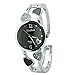 ele ELEOPTION Women Bangle Watch Bracelet Quartz Watch with Rhinestone Round Dial Stainless Steel Band Wrist Ladies Watches with Women Watch Box Black