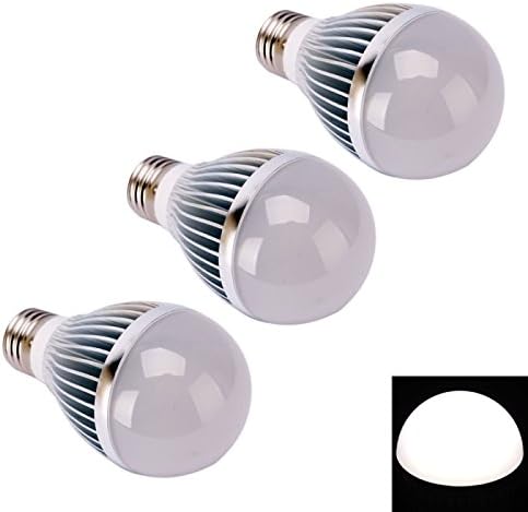 Great Value Ball Bulbs 3X E27 5W 5LEDs 450LM 6000K High Power White Light LED Ball Light Bulb (12V)