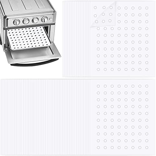 BYKITCHEN Air Fryer Oven Liner, 9x11 Inch, Perforated Rectangle Air