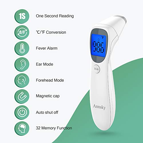 Baby Forehead and Ear Thermometer for Fever?New Design?,Annsky Professional Medical Infrared Dig - //coolthings.us