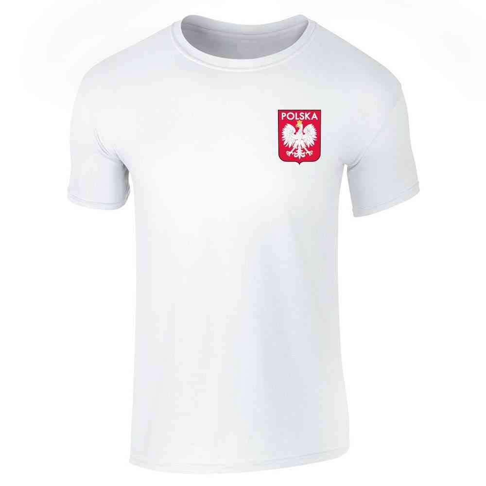 Poland Soccer Retro National Team Sports Football Short Sleeve T Shirt 6754 | Seknovelty