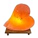 WhiteSwade Iconic 'Hearts of Gold' Himalayan Salt Lamp with Neem Wood Base, 6ft UL-Approved Dimmer Switch Cord and 15W Bulb. Authentic Himalayan Rock Crystal.Perfect gift Idea, Popular Feng Shui Decor