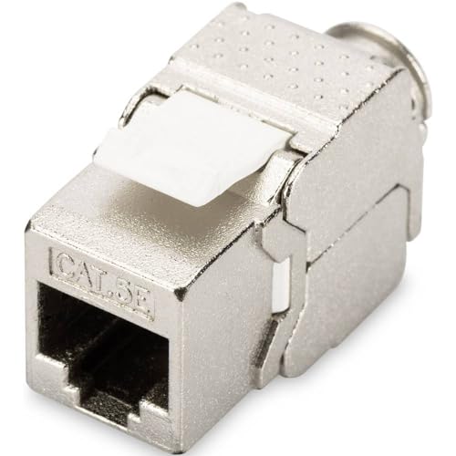 DIGITUS Keystone module Cat-5e shielded - RJ45 jack - 100 MHz 1GBase-T - AWG 26-22 - Tool-free mounting
