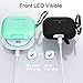 Penom Case for AirPods Pro Case Cover (2 Pack) (Black&Mint Green)