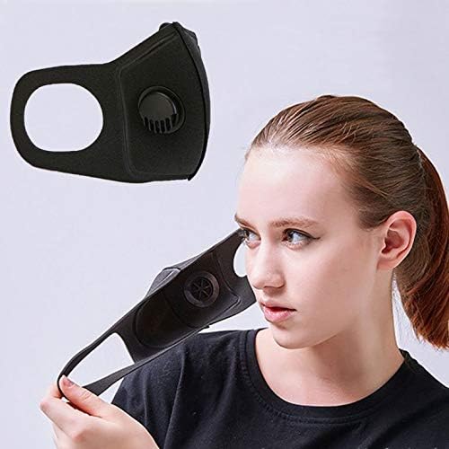 Protection Mask,Premium Activated Carbon Dust Mask, Mesh Extra Filter Mask with Cotton Sheet Valves Washable Reusable Cloth Masks,Mask Protection from Dust Pollen Pet Dandruff Airborne Irritants