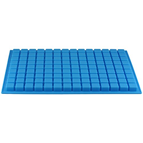 Mujiang 126-Cavity Ice Cube Tray, Silicone Molds for Making Homemade Chocolate Candy Gummy Jelly