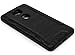 Huawei Sensa Case, Bastex Hybrid Slim Fit Black Rubber Silicone Cover Hard Plastic Black Brushed Metal Design Case with Screen Protector for Huawei Sensa