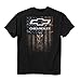 Buckwear Men's Chevy - Skulls and Stripes Cotton T-Shirt, Black, X-Large
