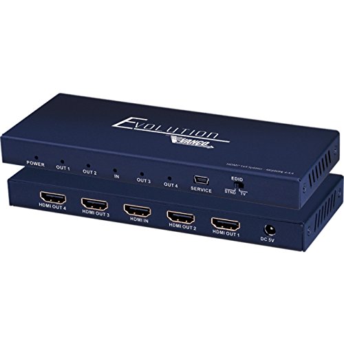 Vanco EVSP4K14, Evolution Premium 4K HDMI 1x4 Splitter