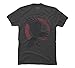 Design By Humans Ragnar's Raven Men's X-Large Charcoal Graphic T Shirt