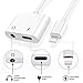 (Apple MFi Certified) Lightning to 3.5 mm Headphone Jack Adapter, 2 in 1 Earphone Audio&Charger Splitter Adapter Connector Jack Accessories, Headphone Jack Adapter Dongle for iPhone 11/Xs/XR/ 8/X /7thumb 1