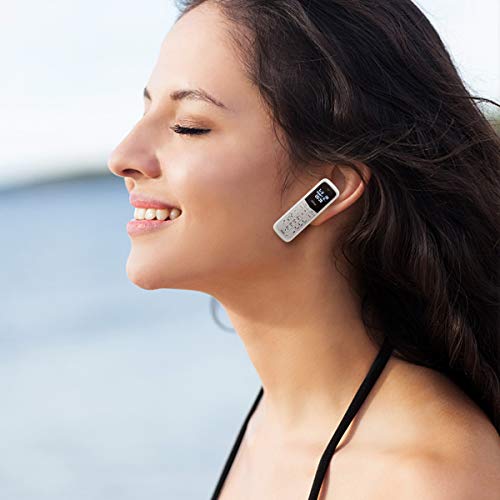 Mini Cell Phones Unlocked Bluetooth- Tiny Phone World Smallest Mini Phone GSM Bluetooth Handset Mini Phone Bluetooth Dialer Supported Dual Sim Card BM50(White)