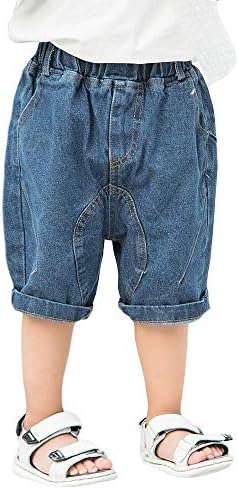 デニムパンツ 男の子 ハーフパンツ 半ズボン 短パン 子供 キッズ ボーイズ ズボン ショートパンツ おしゃれ 通学 かわいい ハーフ丈 カジュアル セットアップ 通園 五分丈