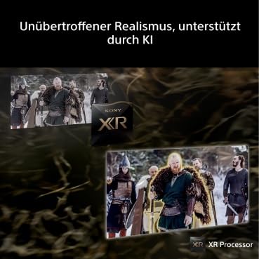 Sony BRAVIA 7 II True RGB Fernseher, 75 Zoll, 4K-Smart-TV (Google TV), RGB-LED, XR Prozessor mit KI-Technologie, 120-Hz-Fernseher mit Dolby Vision/Atmos, PS5-kompatibel, Modell 2026 – Schwarz 4