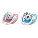 Dr. Brown's PreVent Classic Pacifier, Stage 3 (12m+), Unique Pink/Blue, 2-Pack