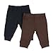 Leveret Baby Boys Girls Two Pack Legging Navy & Brown Size 24 Months