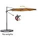 Le Papillon 10 ft Cantilever Umbrella Outdoor Offset Patio Umbrella Easy Open, Tilt & 360 Swivel for Desired Shade All Day