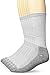 Fruit of the Loom Men's Durable Cushioned Work Gear Socks with Dual Defense-6 Pair Pack, Grey, Shoe Size: 6-12