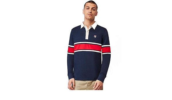 Fila Men's Peter Rugby Shirt, Navy 
