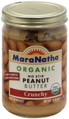 Maranatha Crunchy Peanut Butter No Stir 16 Oz (Pack of 6)