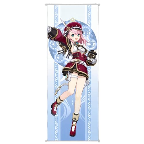Flyshun Furina Wall Scroll Poster,Hanging Wall Art