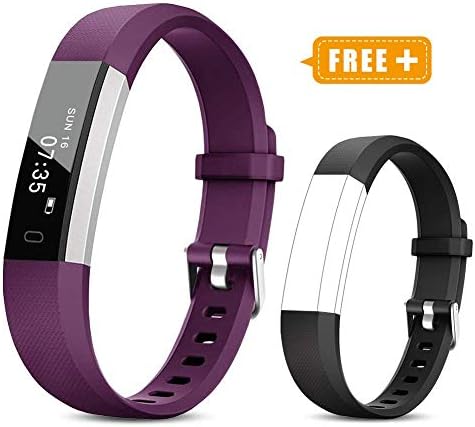 TOOBUR Fitness Tracker Watch for Kids Women Men, Pedometer, Calorie Counter, Step Counter Watch,Slim Waterproof Activity Tracker with Sleep Monitor and Vibrating Alarm Clock (2019 New Edition)