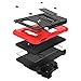 ZIZO Bolt Series for Galaxy S10e Case Heavy-Duty Military Grade Drop Tested Bundle with Tempered Glass Screen Protector Holster and Kickstand Black Red