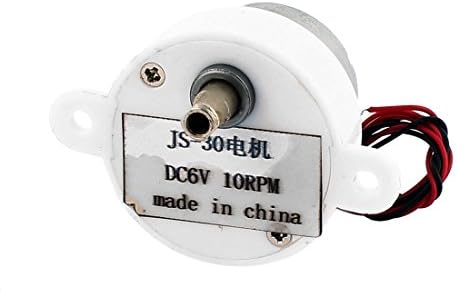 Aexit 2 Wires Electric Motors Connecting Micro Motor JS-30 DC 6V 10RPM for Air Condition Fan Motors Water Heater
