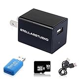 2018 New Model Hidden Stealth USB Phone Charger Spy Camera Kit - 1080p HD Motion Sensor  32g Micro SD Card and USB Micro SD Adapter