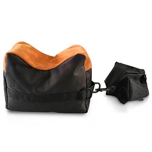 Shooting Rest Bags, Front Rear Shooting Sand Bag Sandbag for Hunting Hunter Shooter Black