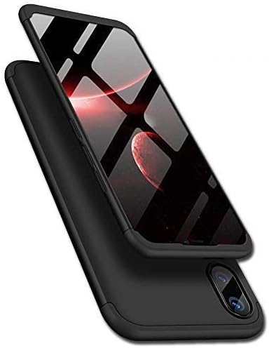 Znyke Case® Huawei Y9 2019 Cover Case Ull Body 3 in 1 Slim Fit Complete 3D 360 Degree Protection Hybrid Hard Bumper Back Case Cover for Huawei Y9 2019 (Black)