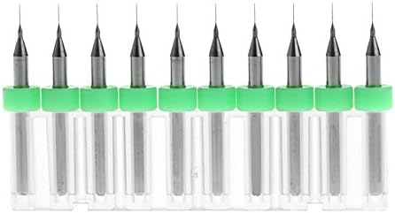 XUEJET PCB Drill Bits Carbide Micro Drill Bits 10 Pcs 0.1mm-0.45mm (0.2mm)