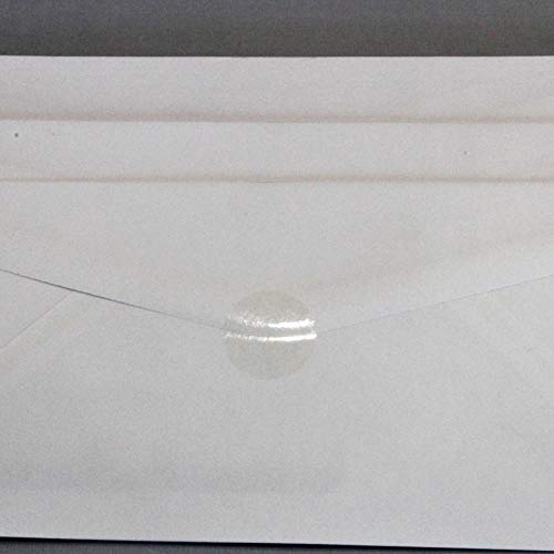Clear Circle Seal Stickers 1 in Clear Round Labels 1000/roll Great as Envelope Seals, Newsletter mailing Seals, Clear Circle Labels or Other uses Where Wafer Seals or Clear Circle Stickers are Needed