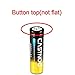 6800mAh 18650 Rechargable Battery(Button Top),10 Packs 3.7V Li-ion Batteries for Led Flashlight