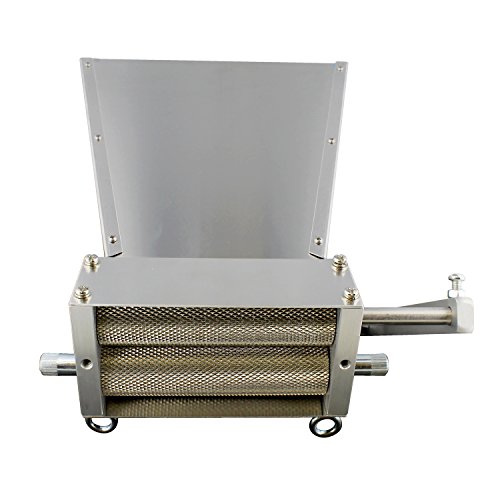 Grain Mill Grinder – 2 Stainless Steel Roller & Aluminum Manual Hand Crank for Barley & Wheat Malt Homebrew Beer Crusher - Thumbnail 3