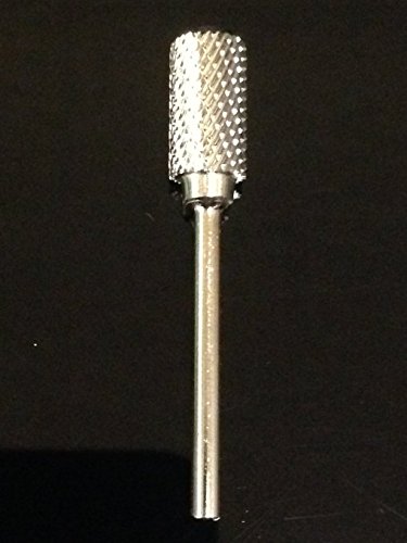 Beauticom Professional Silver Large Dome Top Barrel Carbide Bit (Coarse) 3/32" Shank Size